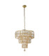 Empire 5 Light Pendant Satin Brass Champagne Glass_Off