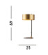 Knox Table Lamp Black Gold Metal_Line