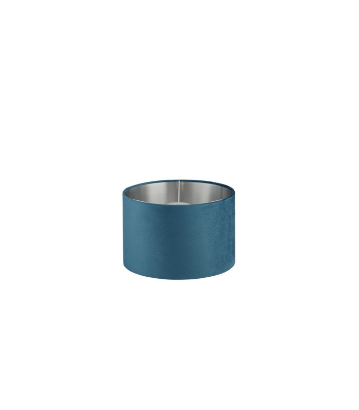 Drum Shade Teal Velvet with Silver Inner Dia.28cm_Off