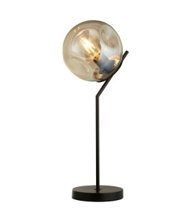 Punch Table Lamp Black Champagne Punched Glass_Main