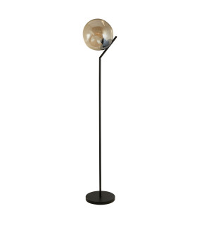Punch Floor Lamp Black Champagne Punched Glass_Off