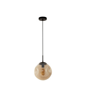 Punch Pendant Black Champagne Punched Glass_Off