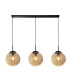Punch 3 Light Bar Pendant Black Champagne Punched Glass_Main