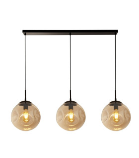 Punch 3 Light Bar Pendant Black Champagne Punched Glass_Main