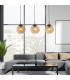 Punch 3 Light Bar Pendant Black Champagne Punched Glass_Room