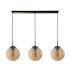 Punch 3 Light Bar Pendant Black Champagne Punched Glass_Off