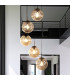 Punch 5 Light MultiDrop Black Champagne Punched Glass_Room