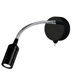 Flexy Wall Light Chrome Matt Black Metal_Main