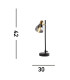 Westminster Table Lamp Black Satin Brass Smoked_Line