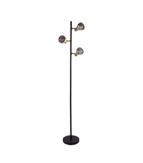 Westminster 3 Light Floor LampBlackSatin Brass Smoked_Off