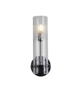 Scope Bathroom Wall Light Chrome Clear Etched Glass_Main