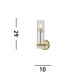 Scope Bathroom Wall Light Satin Brass Clear Etched Glass_Line