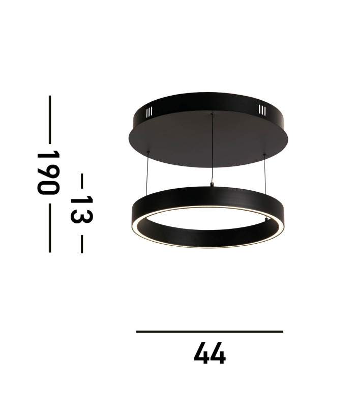 Layla Gesture Control Pendant Black Opal Acrylic_Line