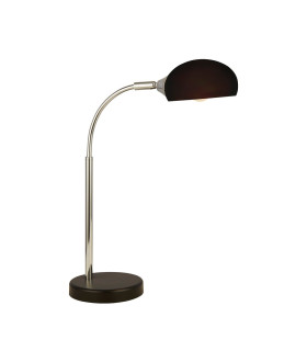 Astro Table Lamp Black Chrome Black Glass Shade_Main