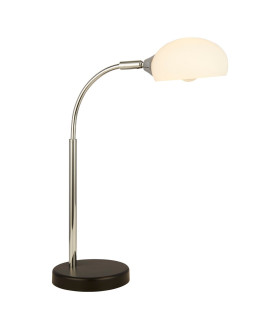 Astro Table Lamp Black Chrome Opal Glass Shade_Main