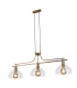 Margarita 3 Light Bar Pendant Brass Glass_Main