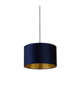Navy Velvet Shade with Gold Inner Dia.40cm_Off