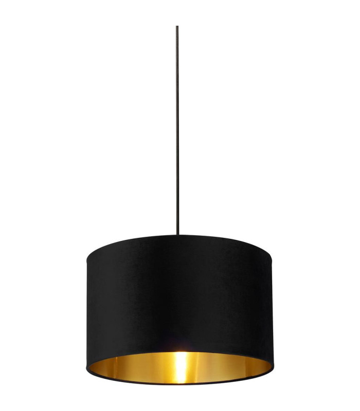 Drum Shade Black Velvet with Gold Inner Dia.40cm_Main