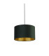Drum Shade Green Velvet with Gold Inner_Off