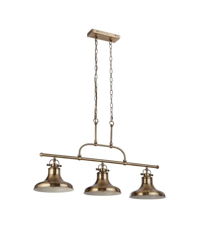Dallas 3 Light Bar Pendant Antique Brass Metal_Off