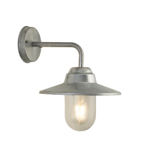 Toronto Outdoor Wall Light Galvanised Clear Glass_Main