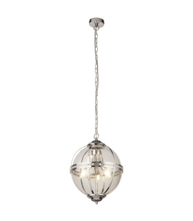 Coronet 3 Light Pendant Chrome Glass_Main