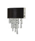 Glamour 2 Light Wall Light Black Velvet Clear Crystal_Off