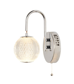 Allure Wall Light Chrome Clear Acrylic_Main