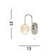 Allure Wall Light Chrome Clear Acrylic_Line