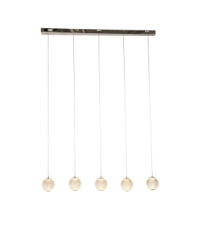 Allure 5 Light Bar Pendant Chrome Clear Acrylic_Main