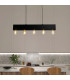 Piano 5 Light Diner Bar Pendant Matt Black Metal_Room