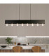 Piano 8 Light Diner Bar Pendant Matt Black Metal_Room