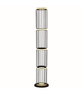 Circolo Cage Floor Lamp Black White Silicon_Main