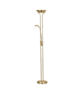 Mother Child LED Dimmable Floor Lamp Satin Brass_Main