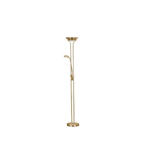 Mother Child LED Dimmable Floor Lamp Satin Brass_Off