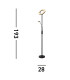 Mother Child Floor Lamp Matt Black Metal_Line