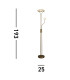Mother Child Floor Lamp Satin Brass Metal_Line