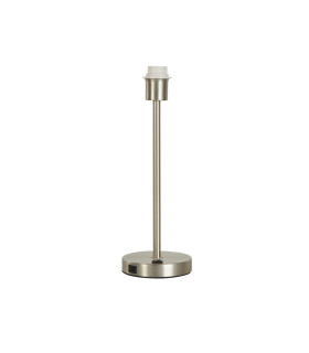 Base Only Finn USB Table Lamp Satin Nickel Metal_Off