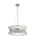 Uptown 7 Light Pendant/SemiFlush Chrome Clear Crystal_Off