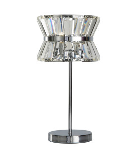 Uptown 2 Light Table Lamp Chrome Clear Crystal_Main