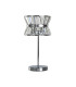 Uptown 2 Light Table Lamp Chrome Clear Crystal_Off