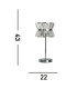 Uptown 2 Light Table Lamp Chrome Clear Crystal_Line