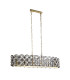 Iris 6 Light Pendant Black Crystal Brass_Off