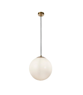 Atom 24cm Pendant Satin Brass Opal Glass_Main