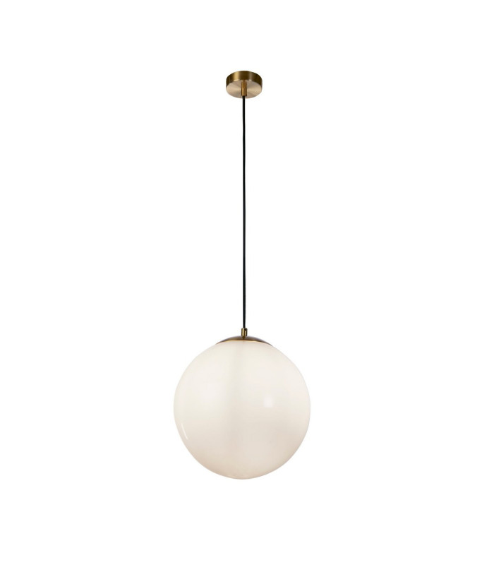 Atom 24cm Pendant Satin Brass Opal Glass_Main