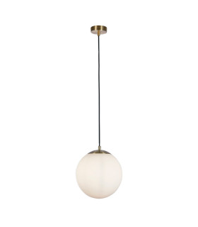 Atom 30cm Pendant Satin Brass Opal Glass_Main
