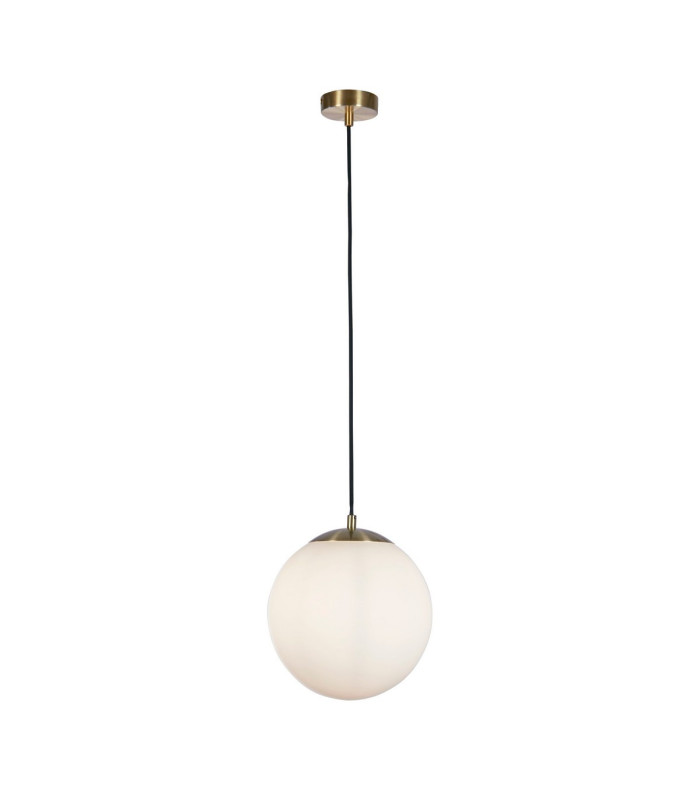 Atom 30cm Pendant Satin Brass Opal Glass_Main