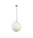 Atom 40cm Pendant Satin Brass Opal Glass_Main