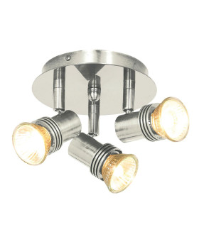 Decco 3 Light Spotlight Satin Silver Metal_Main