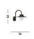 Texas 8W 3000k Wall Light Graphite_Line